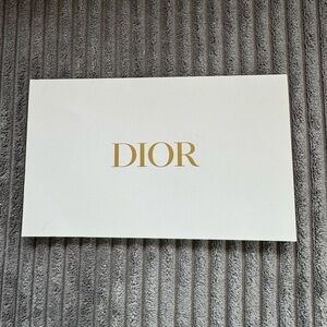 Dior White Gold envelope. Gift giving. Receipt Warranty Purse Care Bag